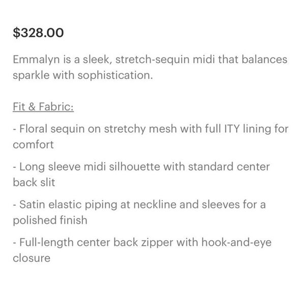 Dress the Population Emmalyn Dress Nude Silver Foliage Floral Print NWD US XS - Picture 13 of 13